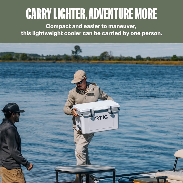 Ultra-Light 32 Qt Hard-Sided Ice Chest Cooler, Fits 48 Cans