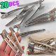 thumbnail image 4 of 1/20 piezas pinzas de pelo de Metal para niñas, tocados profesionales, herramientas de estilismo para peluquería, tocados esponjosos DIY, pasadores fijos de salón de 8,5 cm, 4 of 5