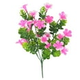 thumbnail image 1 of 5-branch Artificial Flower Grass Bouquet Simulation Floral Decor Home Table Centerpiece Fake Flower  Purple, 1 of 7