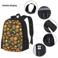 thumbnail image 3 of Pofeuu Autumn Harvest Pumpkin Basket Print Backpack Travel Backpacks With Lunch Bag Pencil Bag Set 3 pcs Set Cartoon Backpack, 3 of 7