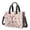 Bichon Frise and Flowers Pink Pattern, variant on Bichon Frise and Flowers Pink Pattern Canvas Messenger Tote Bag, Nurse Handbag with Multi Pockets & Removable Strap, Large Capacity Gifts for Birthday Christmas Thanksgiving