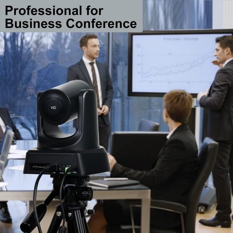 Conference Room Camera System with Bluetooth Microphone, 5X USB PTZ Video  Camera Kit for Meeting Education Works with Microsoft Teams