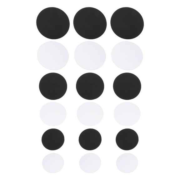 18pcs Round Action Figure Display Stands with 3mm Pegs, Doll Holders, Pottery Clay Bases for Collectible Figures