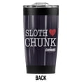 thumbnail image 2 of The Goonies/Sloth Heart Chunk Stainless Steel Tumbler 20 oz Coffee Travel Mug/Cup, Vacuum Insulated & Double Wall with Leakproof Sliding Lid | Great for Hot Drinks and Cold Beverages, 2 of 7