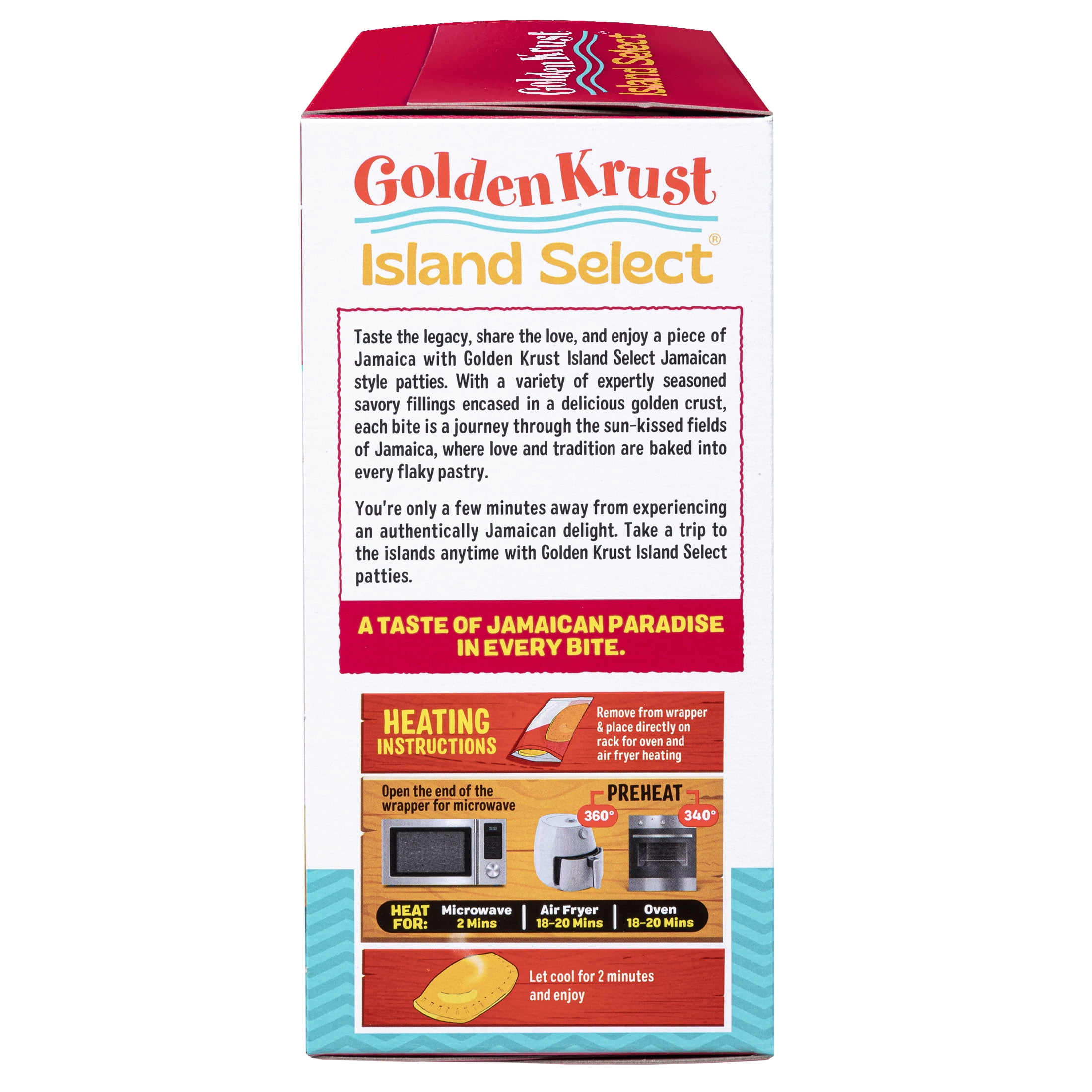 Golden Krust Island Select Strawberry & Cream Cheese Patties, 2 Ct, 9 oz (Frozen)