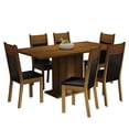 thumbnail image 1 of Juego de Comedor Mesa con 6 Sillas Madesa Augusta Marrón/Negro, 1 of 10