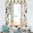 thumbnail image 2 of DESIGN ART Designart 'Butterflies and Flowers' Traditional Mirror - Printed Wall Mirror 27.6 in. wide x 39.4 in. high, 2 of 5