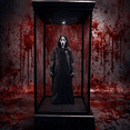 thumbnail image 5 of Guvpev Scream 7 Ghostface LED Light-Up Popcorn Bucket, 3D Display Case Horror Movie Collectible for Movie Night, Scary Ghost Face Halloween Room Decor and Fans Gift, 5 of 15
