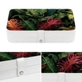 thumbnail image 4 of Plant Elegant PU Leather Jewelry Box with Removable Compartment, Portable Earring Organizer, Necklace Organizer, and Decorative Box, 4 of 6