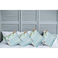 thumbnail image 2 of Ambesonne Tropical Throw Pillow Cover 4 Pack, Fish Seashell Maritime, 20", Pale Blue Green Amber, 2 of 5