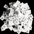 thumbnail image 2 of 100 Pieces Wooden Puzzle Tiles Craft Alphabet Mixed Lowercase Letters Embellishments Blocks, 2 of 8