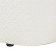 thumbnail image 6 of Baxton Studio Lavina Modern White Teddy-Bear Fabric Storage Bench, 6 of 11