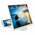 thumbnail image 2 of 8-14 Inches Phone Screen Magnifier 3d Video Amplifier Pulling Type Magnifier Folding Rack for Home Office (White), 2 of 8