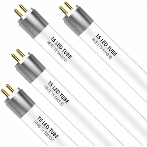 F8T5 T5 LED Bulbs 12 Inch, G5 5W 3000K 685lm, LED Replacement for Fluorescent Tubes, Warm White, Plug-and-Play, Pack of 4$$Tools & Hardware Other