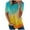 Blue, variant on IROINNID Summer Womens T-Shirt Loose Comfy Print Round-Neck Short Sleeve Casual Blouse Spring