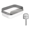 thumbnail image 1 of Inodoro para mascotas Perfecl con bandeja de arena abierta fácil de limpiar antiadherente con recipiente para cuchara, 1 of 2