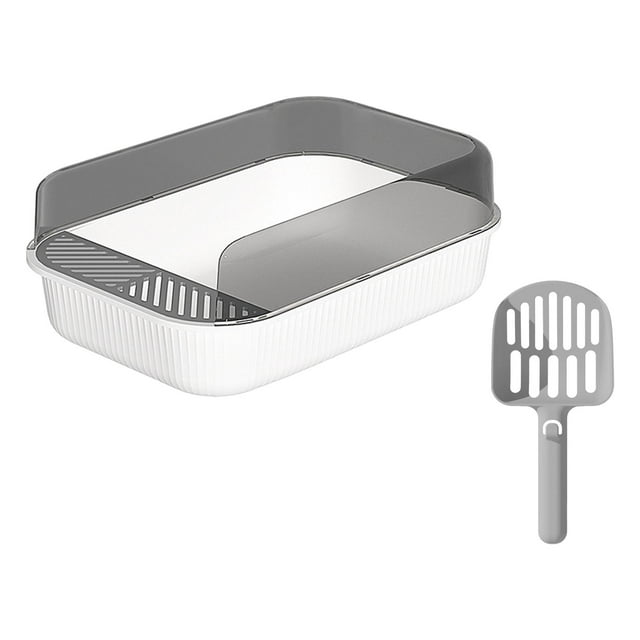 Inodoro para mascotas Perfecl con bandeja de arena abierta fácil de limpiar antiadherente con recipiente para cuchara