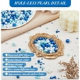 thumbnail image 4 of 1710Pcs Pearl Beads No Holes Loose Pearls Beads Artificial Plastic Pearl Beads Blue White Round Undrilled Imitated Pearl Beads for DIY Wedding Craft Vase Fillers 3/4/5/6/8/10/12mm, 4 of 8