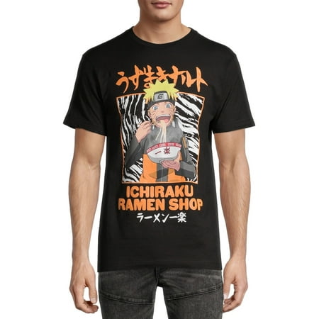 Naruto Shippuden Men's and Big Men's Ichiraku Ramen Shop Graphic T-Shirt