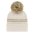 thumbnail image 2 of Women's '47  Natural Wyoming Cowboys Core & Inline Latte Cuffed Knit Hat with Pom, 2 of 2