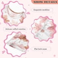 thumbnail image 4 of Girls' Summer Sleeveless Dress Soft Cotton A-Line Dress Watercolor Pink Maple Leaves 6Y, 4 of 7