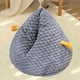 thumbnail image 5 of Cama para gatos autocalentable para otoño/invierno, cálida caseta con cojín extraíble, accesorios para mascotas, suave y acogedora cama para dormir, gris, 5 of 6