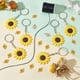 thumbnail image 4 of 35 llaveros con dijes de girasol, colgantes de flores amarillas esmaltadas, pulseras, llaveros colgantes florales con eslabones y cordón negro., 4 of 7