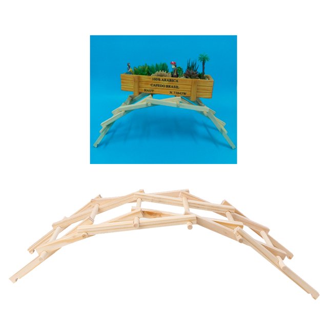 GENEMA Da Vinci Bridge Pathfinders Wood Construction Model Kit Building