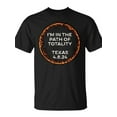thumbnail image 2 of SR 2024 Total Solar Eclipse Texas Path Of Totality 4824 Sun T-shirt, 2 of 5