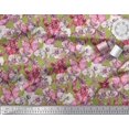 thumbnail image 3 of Soimoi Poly Georgette Fabric Butterfly & Orchids Floral Fabric Prints by Yard 52 Inch Wide, 3 of 3