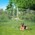 thumbnail image 3 of 10x10Extra Large Outdoor Dog Kennel Without Roof Dog Pen For Outside With Secure Lock(10'L X 10'W X 6'H), 3 of 7