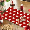 thumbnail image 6 of Sm:)e Red Love Heart Valentine's Day Placemats Set of 4, 12x18 Inch, 6 of 7