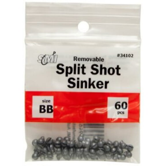 SMI Removable Split Shot Sinker size BB   60pcs.   BEAU34102