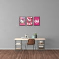 thumbnail image 3 of -3pcs Sanrio Cartoon Kitty White Canvas decorative painting living room dining room bedroom family wall art decorative painting Exquisite durable decorative painting,Frameless, 3 of 4