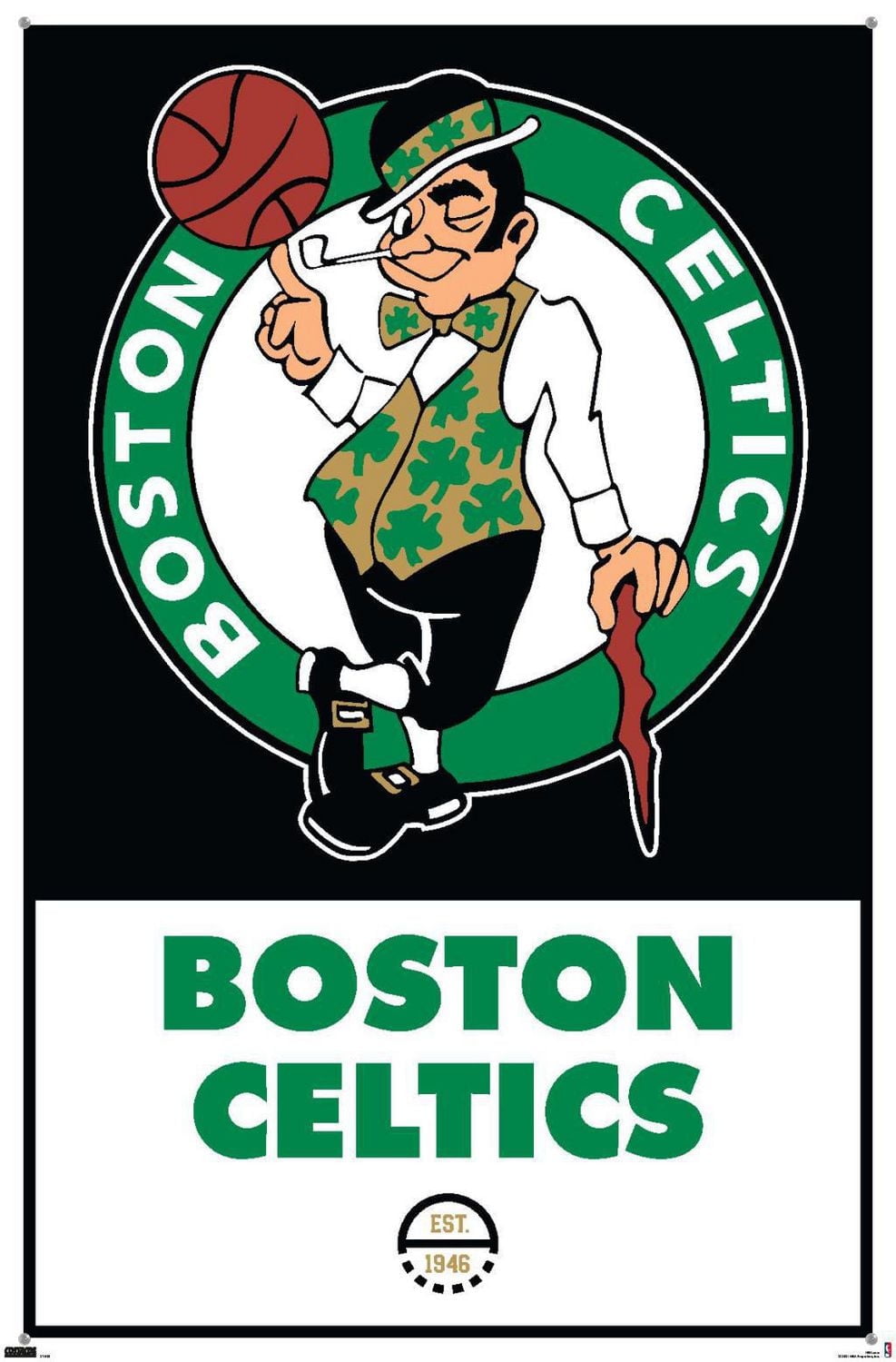 NBA Boston Celtics - Logo 21 Wall Poster, 14.725" x 22.375"