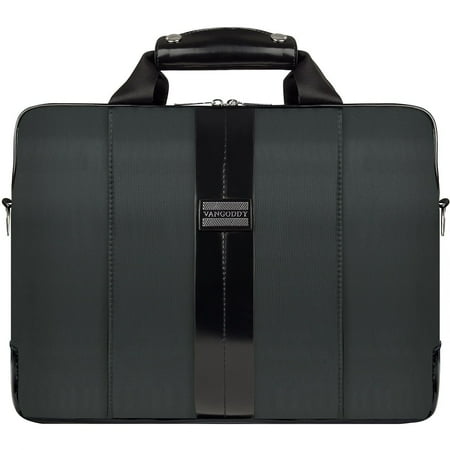 Vangoddy Melissa Shoulder Bag Fits up to 15" Notebook Gray/Black MSBLEA122