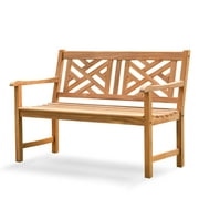 Cambridge Casual Willem Outdoor Teak Bench - Gray