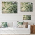 thumbnail image 4 of Designart "Bamboo love Dream V" Floral Print on Natural Pine Wood, 4 of 5