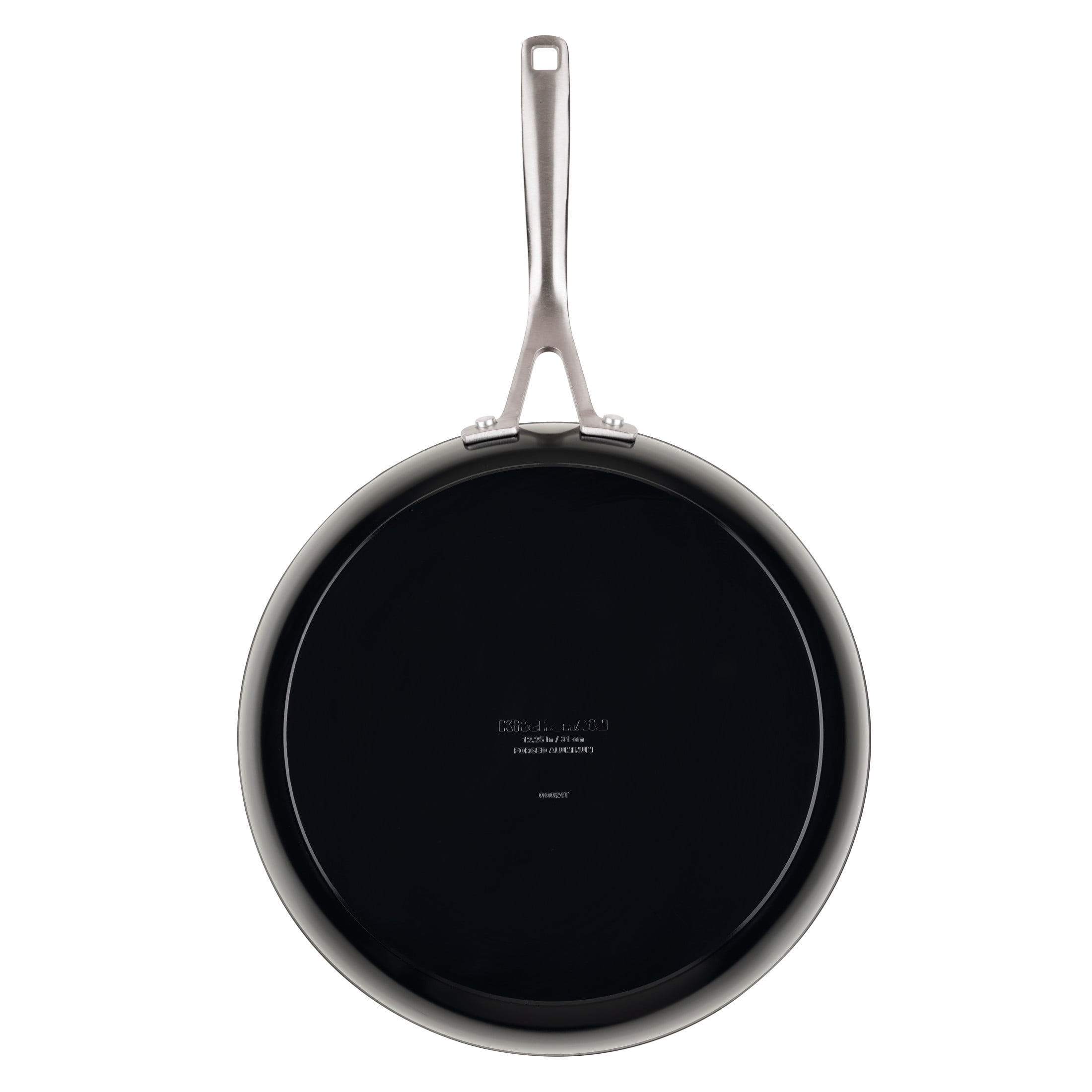 KitchenAid Ceramic Forged 12 Inch Nonstick Frying Pan, Dishwasher Safe and Oven Safe to 500°F, Onyx Black