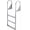 3 Steps, variant on Removable Dock Ladder - 3/4/5 Steps 350/500lbs Load Capacity Aluminum Nonslip for Lake Marine Boarding Pool