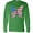 Kelly Green, variant on Inktastic Patriotic Butterfly Long Sleeve T-Shirt