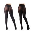 thumbnail image 3 of MeMoi Athena Key/Solid Control Top Tights 2-Pack - Womens - Female, Large/X-Large, Brown-Black, 3 of 3