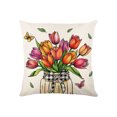 thumbnail image 1 of Cubiertas de Almohada Decorativas de Primavera Impresa Funda de Almohada, Decoración Floral, Cubierta Del Cojín Del Sofá, Cubierta Del Cojín Del Hogar, 1 of 6