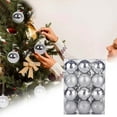 thumbnail image 2 of 24PCS Mini Purple Ornaments Halloween Balls Shatterproof Christmas Tree Ball Decorations 2.36" Glitter Decorative Hanging Balls for Xmas Tree Halloween Holiday Wedding Party Home Decor, 2 of 8