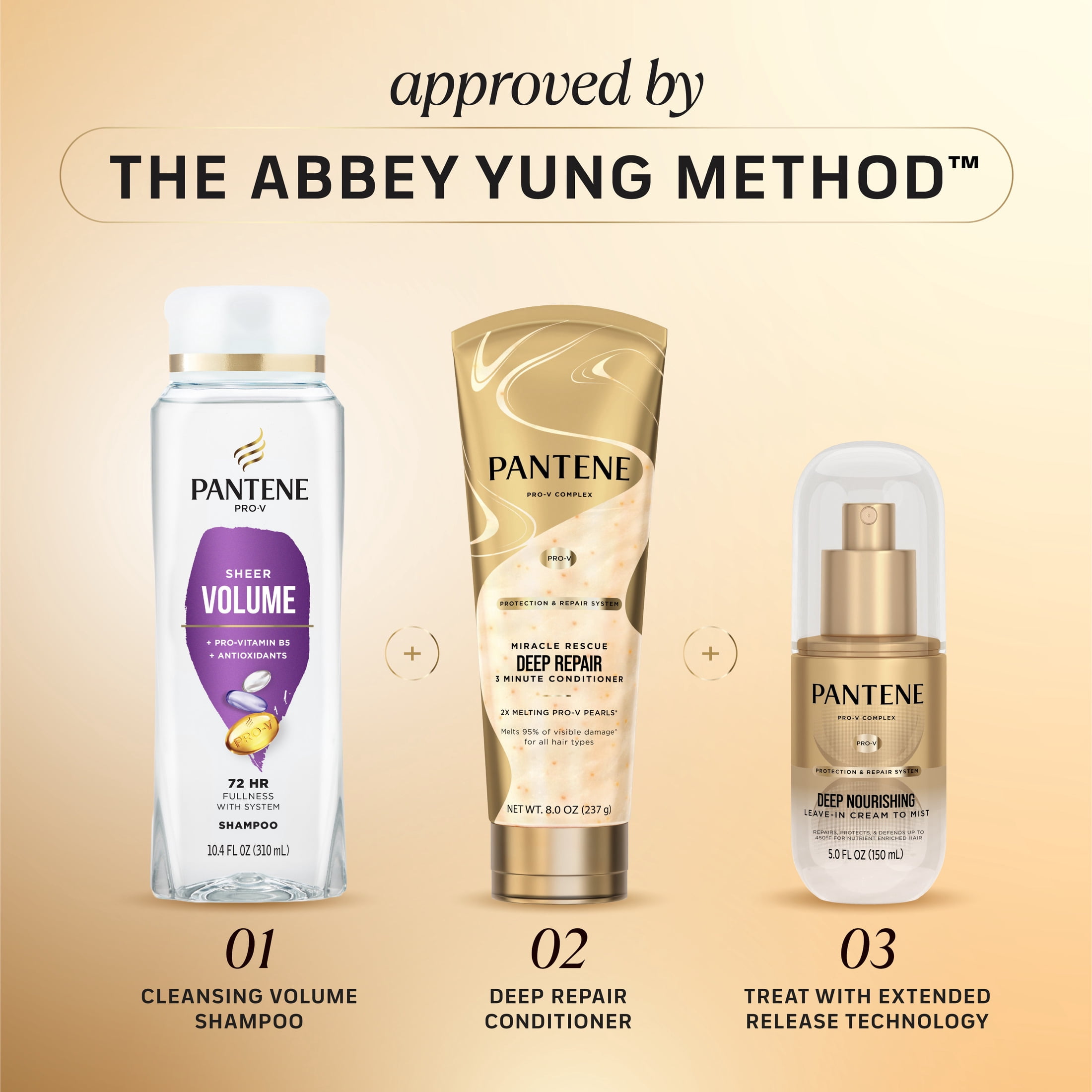 Pantene Leave In Spray, Deep Nourishing Cream to Mist Hair Mist, Heat Protection Spray for Hair & Detangler