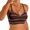 Brown, variant on Ashyfjp Womens Seamless Bras Trendy Striped Printed Soft Comfortable Push Up Bras Wireless Bras for Women, Size M-XL