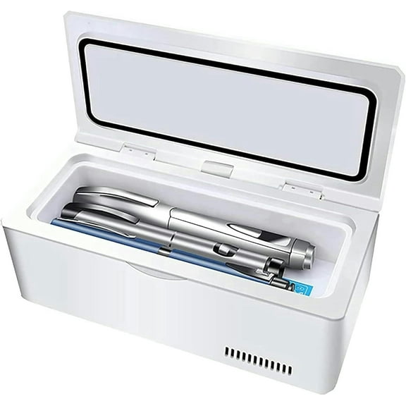 GXCZ Portable Insulin Cooler Box, 2-18  Constant Temperature Mini Medicine Refrigerator, Insulin Cooler Travel Box With Alarm System, Used For