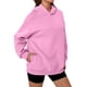 thumbnail image 2 of Sudaderas con Capucha de Gran Tamaño para Mujer, Sudaderas Cómodas, Conjuntos de Moda de Otoño, Blusas Casuales, Ropa de . Rosa M, 2 of 8