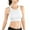White, variant on Utoimkio Sports Bras for Women Pack Women Yoga Solid Sleeveless Cold Shoulder Casual Tanks Blouse Tops Intimates