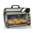 thumbnail image 2 of Hamilton Beach Easy Reach 1500 W 6-Slice Black Toaster Oven, 2 of 10